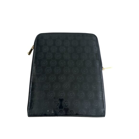MICHAEL KORS Black Embossed Zip Tablet Padded Travel Case - Picture 2 of 9